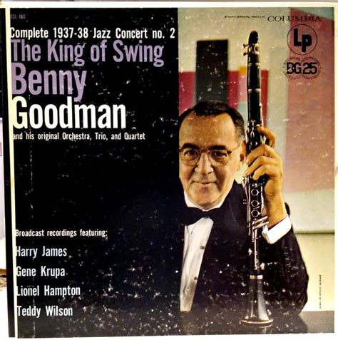 benny goodman the king of swing complete 1937 38 jazz concert no 2 2xlp album mono re