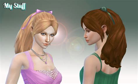 Sims Hairs Mystufforigin Sweet Ponytail Hair Hot Sex Picture