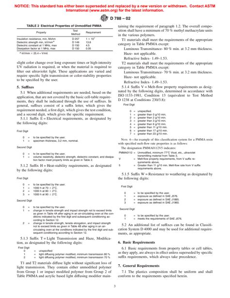 ASTM D788 02 Standard Classification System For Poly Methyl