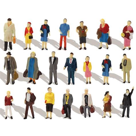 Eve Models Ho Scale Standing People Painted 40pc Eve P8712 40