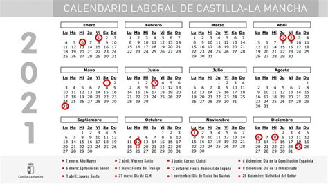 Calendario laboral 【barcelona 2021】 para imprimir / calendario laboral 2021 con días festivos nacionales en españa y autonómicos:. El Gobierno regional aprueba el calendario laboral de 2021 - Onda Mancha