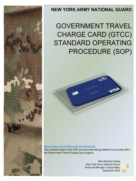 Fillable Online Dmna State Ny Government Travel Charge Card Gtcc