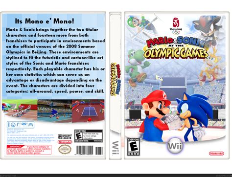 Viewing Full Size Mario And Sonic At The Olympic Games Box Cover