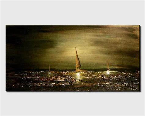 Sailboat Painting Abstract Seascape Acrylic Painting On Etsy Canada