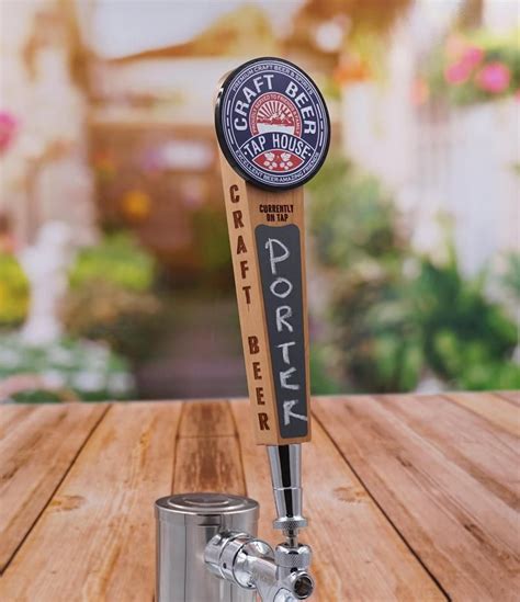 Custom Beer Tap Handle With Chalkboard Outdoor Edition Personalized