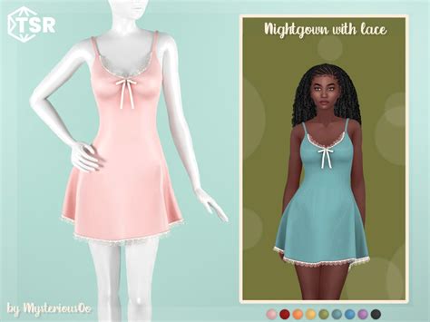The Sims Resource Nightgown With Lace