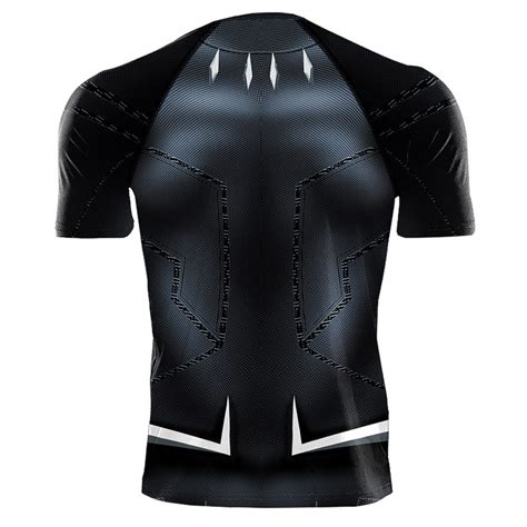 Black Panther Short Sleeve Compression Shirts Prestige Life