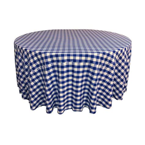 Royal Polyester Checkered Round 132 Ifabric