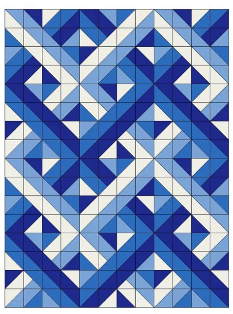 Woven Half Square Triangles Optical Illusion Quilts Triangle Quilt