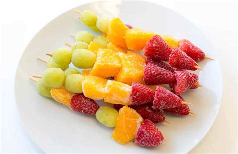 Frozen Fruit Skewers