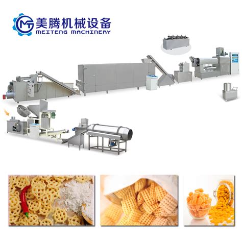 Stainless Steel Making Fryums Extruder 2d 3d Pellet Snack Machine China 3d Pellet Process Line