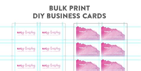 If you selected the template that matched the product you're printing on, it should set your printer to the correct settings automatically. Bulk Print DIY Business Cards Using Illustrator | Every ...