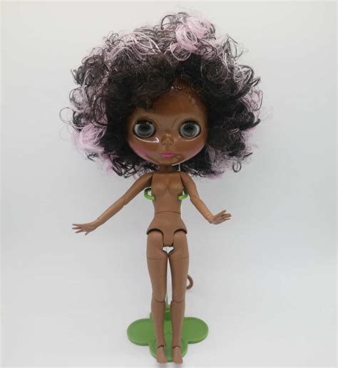 Nude Blyth Doll Joint Body Black Hair Without Bangs Hot Sex Picture