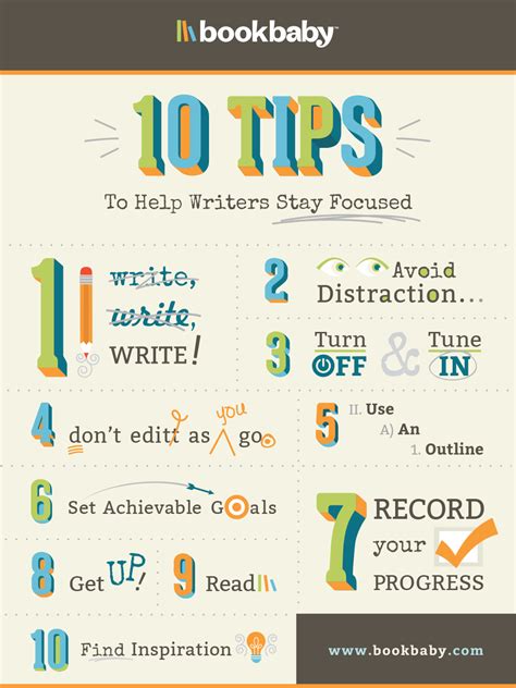 10 Tips To Help Writers Stay Focused Bookbaby Blog