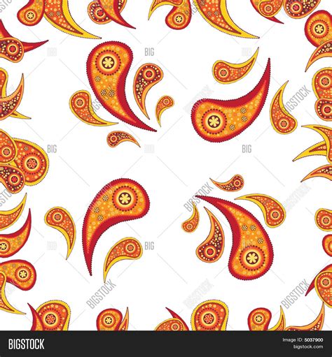 Seamless Paisley Image And Photo Free Trial Bigstock