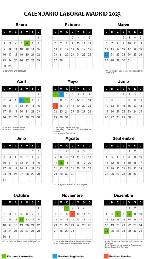 Madrid Ya Tiene Calendario Laboral De Estos Son Los Festivos Del