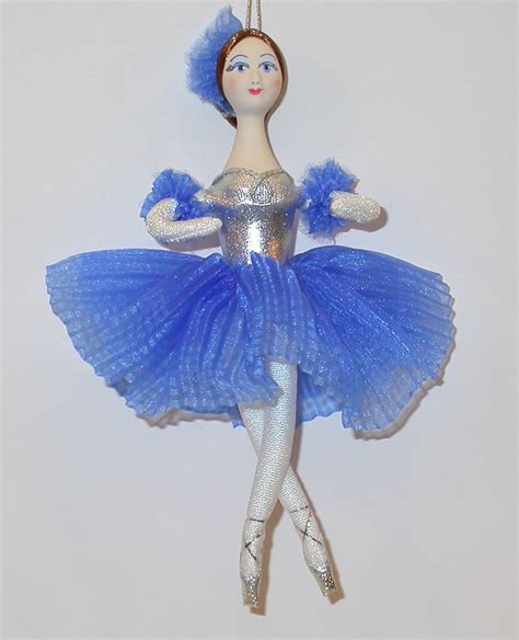Porcelain Ballerina Doll Blue Russian Memories Authentic Russian