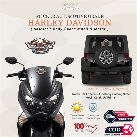 Jual Promo Sticker Harley Davidson Stiker Mobil Stiker Motor Sticker