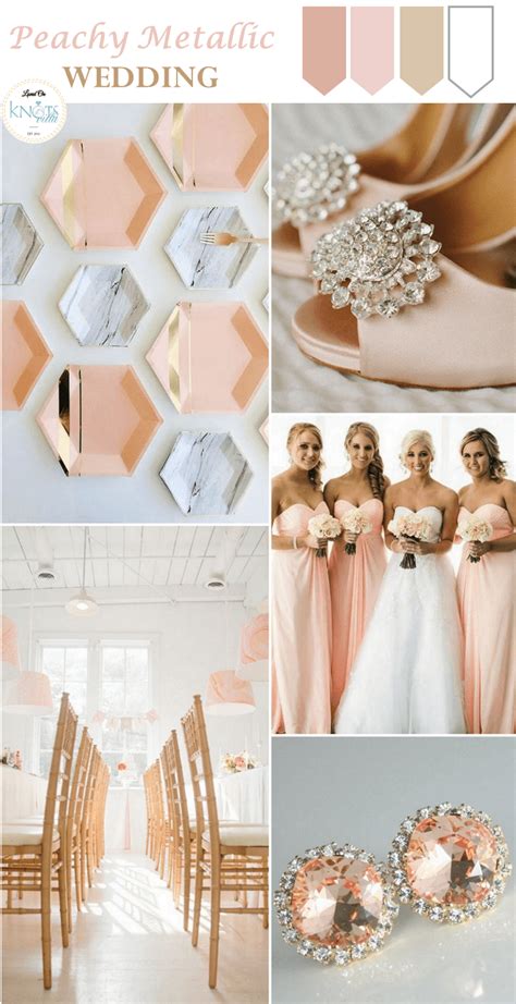 Peachy Metallic Wedding Inspiration Knotsvilla Wedding Ideas