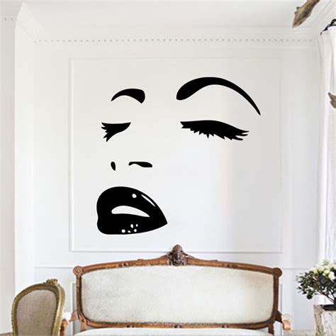 Hot Sale Hot Sexy Marilyn Monroe Vinyl Decal Wall Stickers Bedroom