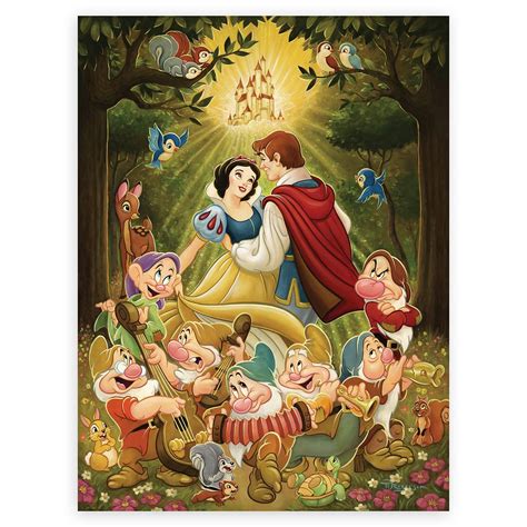 Snow White And The Seven Dwarfs Happily Ever After Giclée By Tim