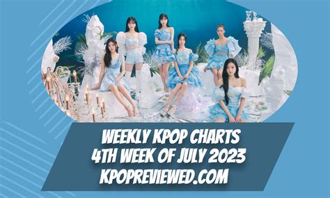Weekly Kpop Chart 4th Week Of July 2023 Kpop Review Kpophit