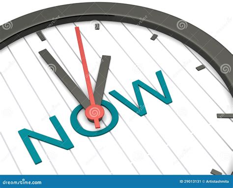 Now Is The Time Stock Illustration Illustration Of Immediately 29013131