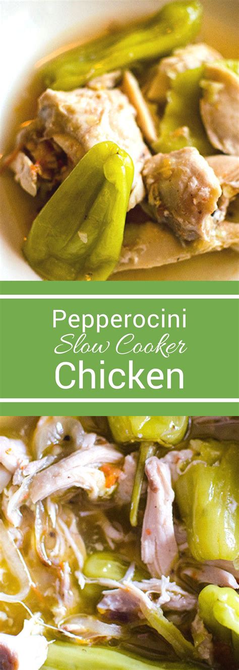 Jump to the ultimate slow cooker lemon chicken thighs recipe or read on to see our tips for making it. Slow Cooker Pepperoncini Chicken #SundaySupper | Slow cooker recipes, Food recipes, Crock pot ...