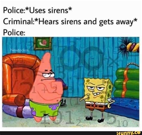 Policeuses Sirens Criminalhears Sirens And Gets Away Police