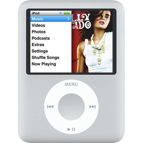 Apple Ipod Nano 3rd Gen 8gb Silver Ma980lla Bandh Photo Video