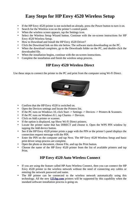 How To Connect Hp Envy 4520 Printer To Wireless By Jack Leach Issuu