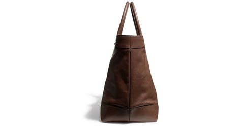Coach Bleecker Legacy Weekend Tote In Leather In Brown For Men Lyst