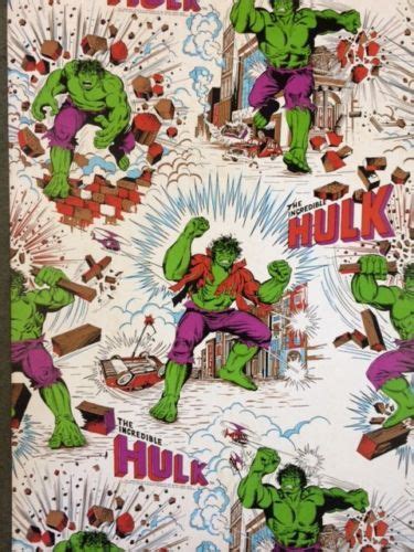 The Incredible Hulk 1979 Rare Wallpaper Buy Vintage Retro Vintage