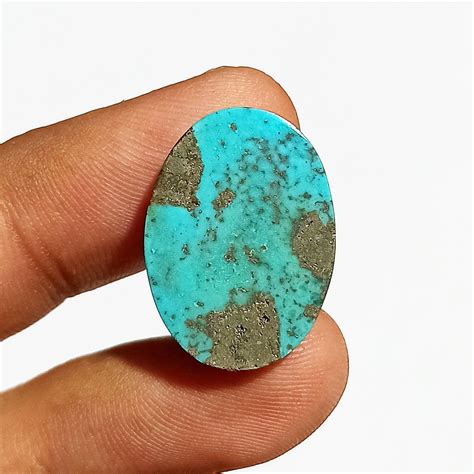 Blue Color Persian Turquoise Cabochon Oval Shape Turquoise Etsy