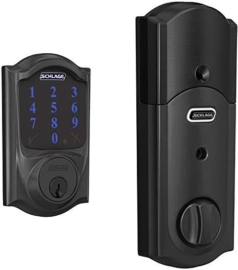 Schlage Be469zp Cam 622 Connect Smart Deadbolt With Alarm With Camelot