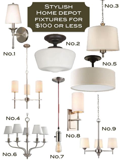 Home depot bedroom light fixtures. Home Depot Lighting Fixtures under $100 - Effortless Style ...