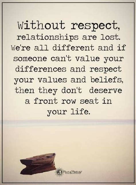 Quotes Without Respect Relationships Are Lost Were All Different And