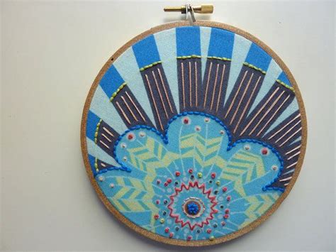 Hand Embroidered Wall Hanging Amh Summer Totem In Streudal Hand