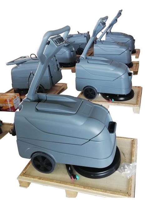 Heavy Duty Electric Floor Scrubber For Vinyl Floors Warehouse Floor