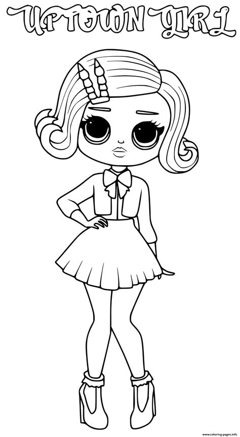 Coloring pages lol omg dolls #11352005. Uptown Girl Lol Omg Coloring Pages Printable