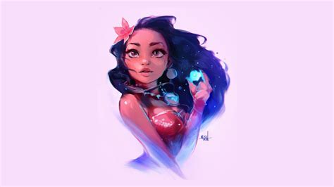 women, Disney, Moana, Digital art HD Wallpapers / Desktop ...