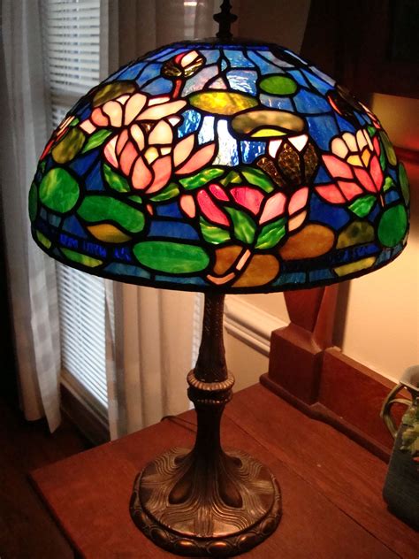 Tiffany Waterlily Lamp Reproduction Completed Today 3132013