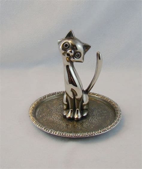 Sale Sweet Cat Kitten Ring Or Jewellery Holder Good Etsy Kitten