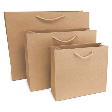 Brown Kraft Eco Luxury Carrier Bags With Rope Handles Are A Must Have