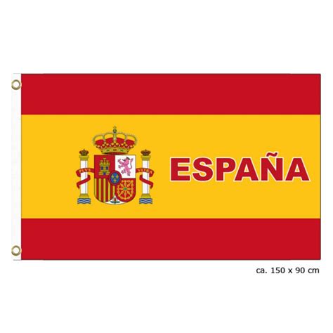 Links im gelben streifen ist das spanische wappen zu. Fahne Flagge Spanien 90 x 150cm, 3,99 €, Trend And Stylez ...