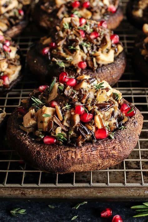 Turkey Wild Rice Stuffed Portobello Mushrooms L A Farmgirl S Dabbles