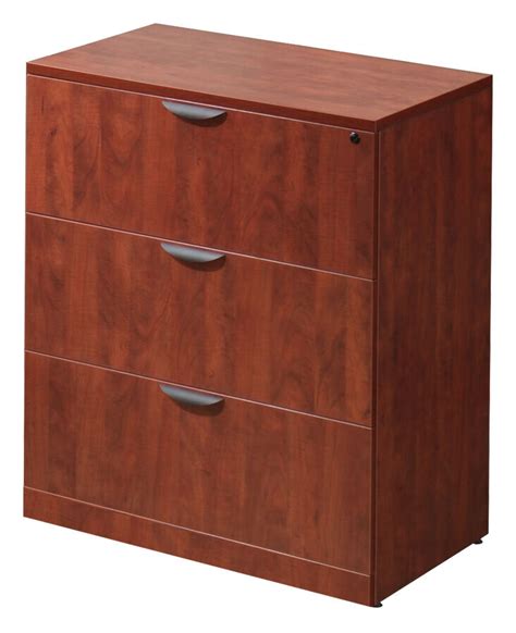 Lateral Filing Cabinet 3 Drawer Store Budget Office Furniture