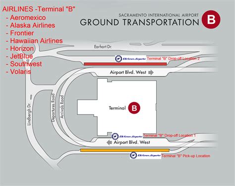 Sfo Smf Airport Shuttle Pick Updrop Off Maps