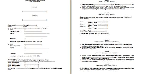 Berencana membuat surat jual beli tanah ? CONTOH SURAT PERJANJIAN JUAL BELI TANAH DAN BANGUNAN ...