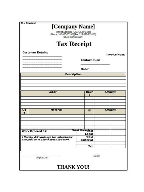 Receipt For Property Tax Payment Template Fabulous Receipt Forms